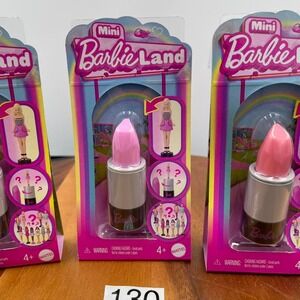 Set of 3 Barbie Mini BarbieLand Lipstick Surprise Dolls New